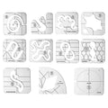Craft DIY Multifunctional Acrylic Sewing Template Ruler Set of 11