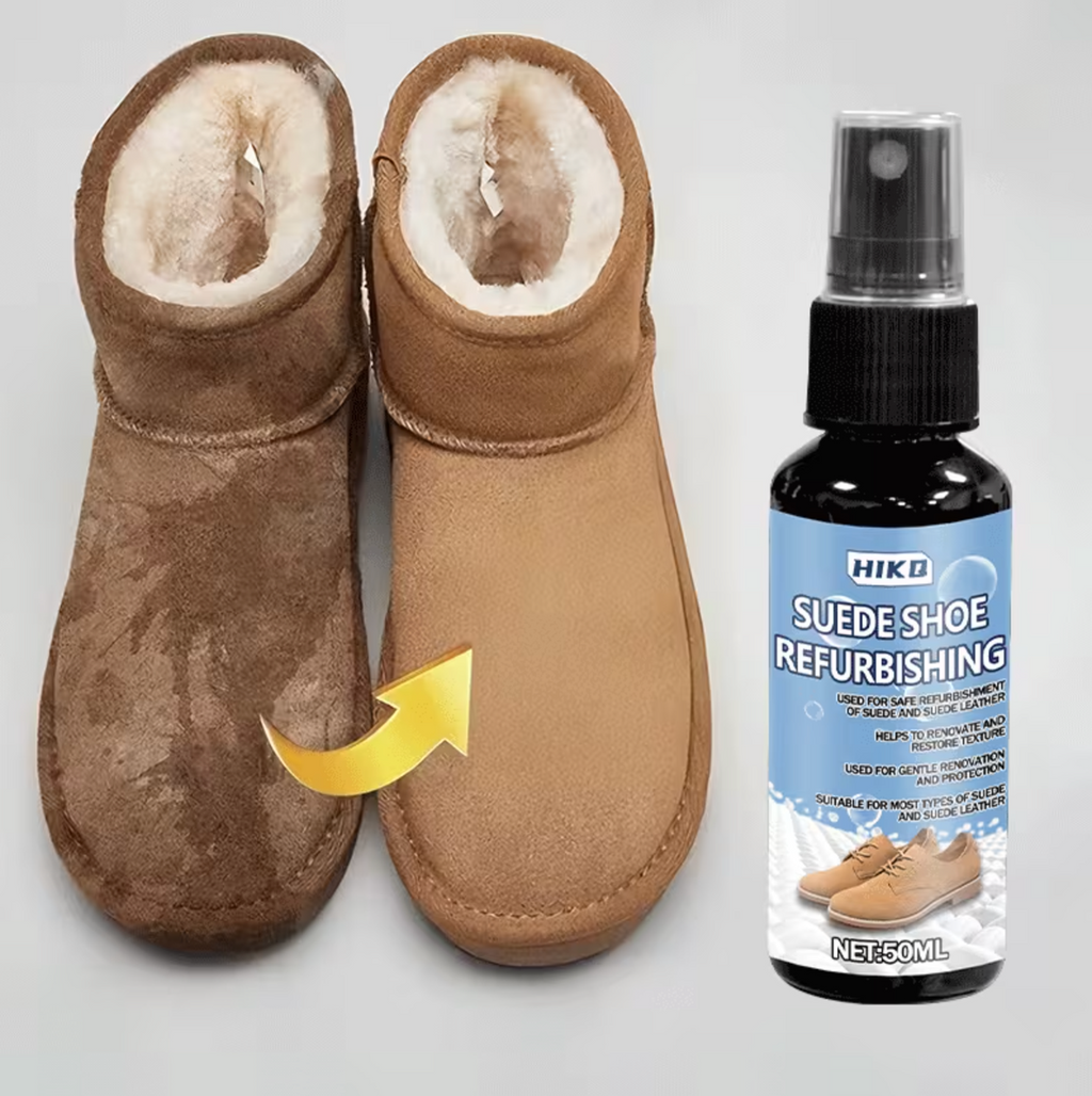Fashion Suede Boot Shoe Care Refurbishing Cleaning Oil (50ml) with Towel