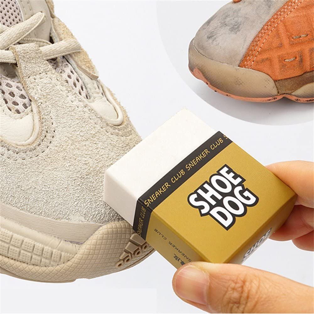 Home Shoe Dog Cleaning Eraser Suede Sheepskin Leather Fabric 2 Piece & Box