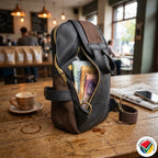 Genuine Leather SlingBag Crossbody Adjustable Proudly South African - Diesel