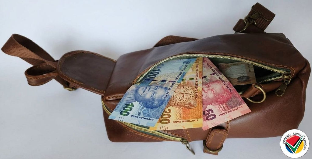 Genuine Leather SlingBag Crossbody Adjustable Proudly South African - Chocolate