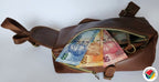 Genuine Leather SlingBag Crossbody Adjustable Proudly South African - Chocolate