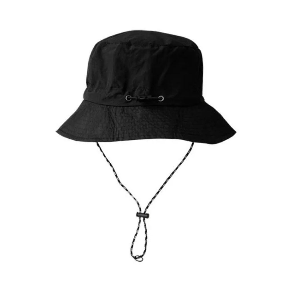 Camping Fashion Outdoor Sun Protection Breathable Bucket Hat - Black