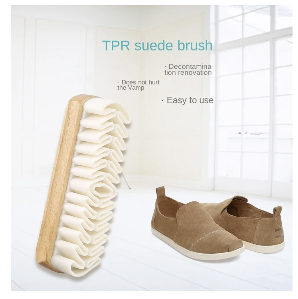 Fashion Double Sided Shoe Rubber Cleaning Suede Brushes - Set of 2