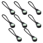 Camping Hiking Outdoor Glow in the Dark Zipper Pull Cord Set of 8