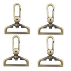Craft Bronze-Coloured Rotating Buckle Bag Strap Replacement Hook 4pc- 5.5cm