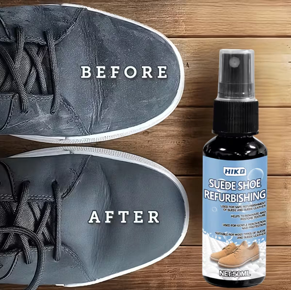 Fashion Suede Boot Shoe Care Refurbishing Cleaning Oil (50ml) with Towel