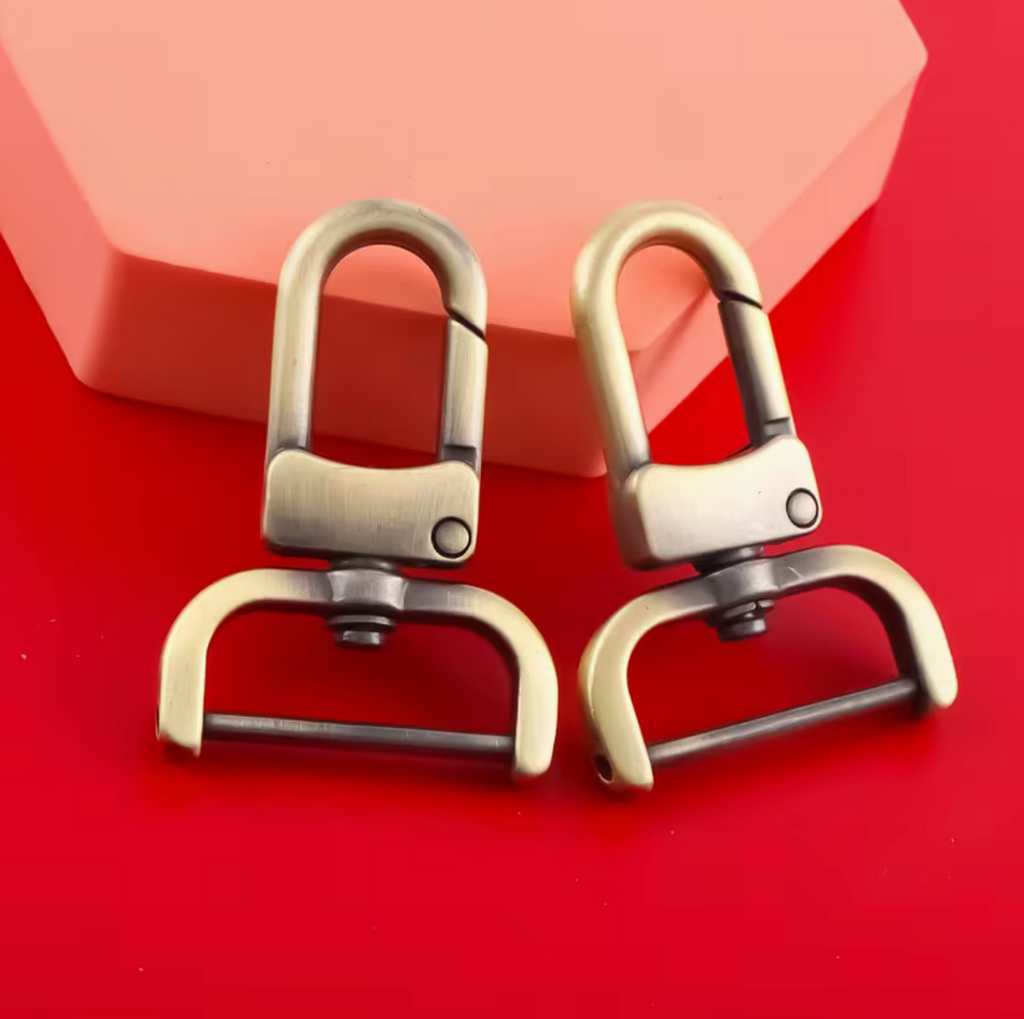 Craft Bag Strap Swivel Clasp Hooks With Removable Screw Bar 2pc - 4.8cm