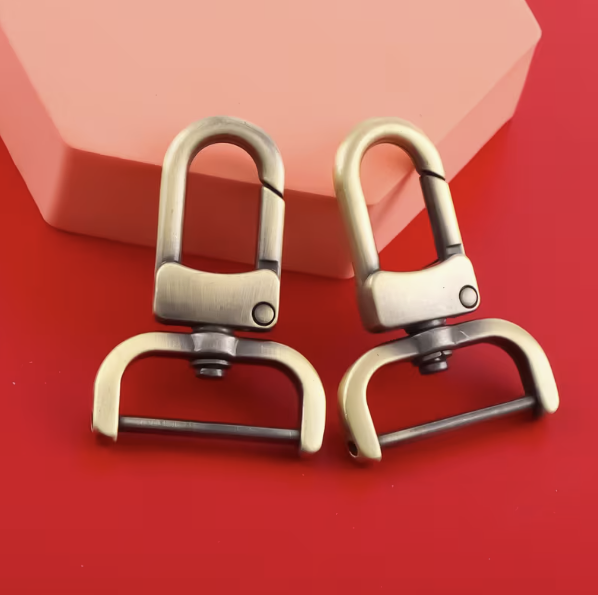 Craft Bag Strap Swivel Clasp Hooks With Removable Screw Bar 2pc - 4.8cm