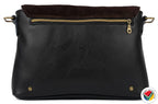 Genuine Leather Tablet Crossbody Bag Charcoal Proudly South African