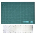 Craft Cutting Mat Pad Double-sided Self Healing with Perspex Ruler 60cm - A2 (420 mm x 594 mm)-M