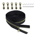 Craft One Roll Nylon Coil Zipper For Sewing With Bronze Teeth-366cm