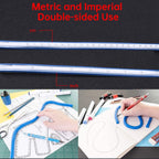 Craft Stationery Hyper Flexible Curve Ruler - Set of 2 - 30-60cm