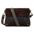 Genuine Leather Tablet Crossbody Bag Charcoal Proudly South African