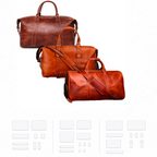 Craft DIY Leathercraft DIY Leather Bag Template/Stencils Set of 3 Designs - Bundle 4