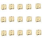 Craft DIY Stitch Sew On Magnetic Press Buttons Set of 15 - 1.4cm - Gold