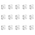 Craft DIY Stitch Sew On Magnetic Press Buttons Set of 15 - 1.4cm - Silver