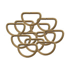 Leather Craft Bronze Metal Buckle Rings For DIY Projects 10pc - 38mm - D-Ring