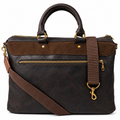 Genuine Old Transvaal Leather Everyday Laptop Crossbody Bag 40cm - Chocolate