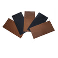 Craft Thick Genuine Cowhide Leather For DIY Projects Set of 5 - 30cm - Black & Brown
