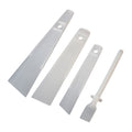 Craft 4Pcs Practical Plastic PP Leather Scraper Flexible Glue Spreader