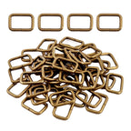 Craft DIY Heavy Duty Metal Webbing Belt Buckle Rectangle Rings - 25 Piece - 3.5cm x 1.5cm