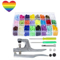 Craft 360 T5 Plastic SnapButton with Snap Pliers Tool Kit Heart Stickers