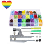 Craft 360 T5 Plastic SnapButton with Snap Pliers Tool Kit Heart Stickers