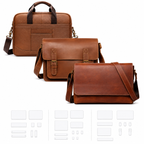Craft DIY Leathercraft DIY Leather Bag Template/Stencils Set of 3 Designs - Bundle 3