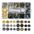 Craft Metal Snap Buttons 120pc