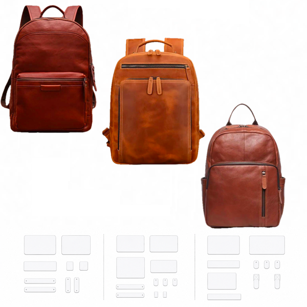 Craft DIY Leathercraft DIY Leather Bag Template/Stencils Set of 3 Designs - Bundle 5