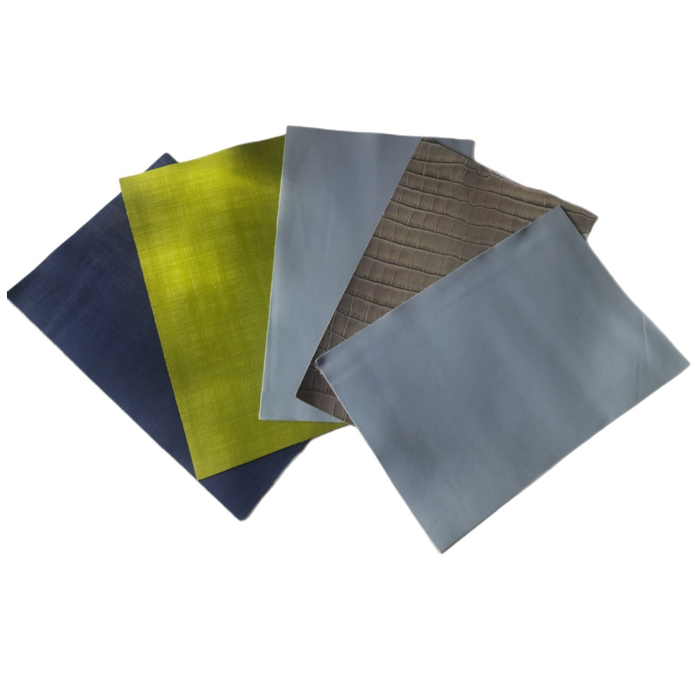 Craft Thin Genuine Handcraft Multi-Purpose Leather Set Of 5 -30cm - Blue,Green Range