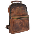 Handmade Genuine Leather Backpack Brown 40cm - Proudly South African