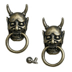 Craft Skull-Shaped Rivets With Screws For DIY Leather Crafting 2pc - 3.5cm