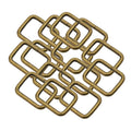 Leather Craft Rust-Proof Bronze Metal Rings For DIY Projects - 20pc - Rectangle Rings - 25mm